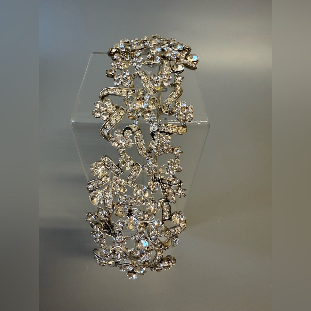 Elegant Silver Crystal tiara wedding prom party